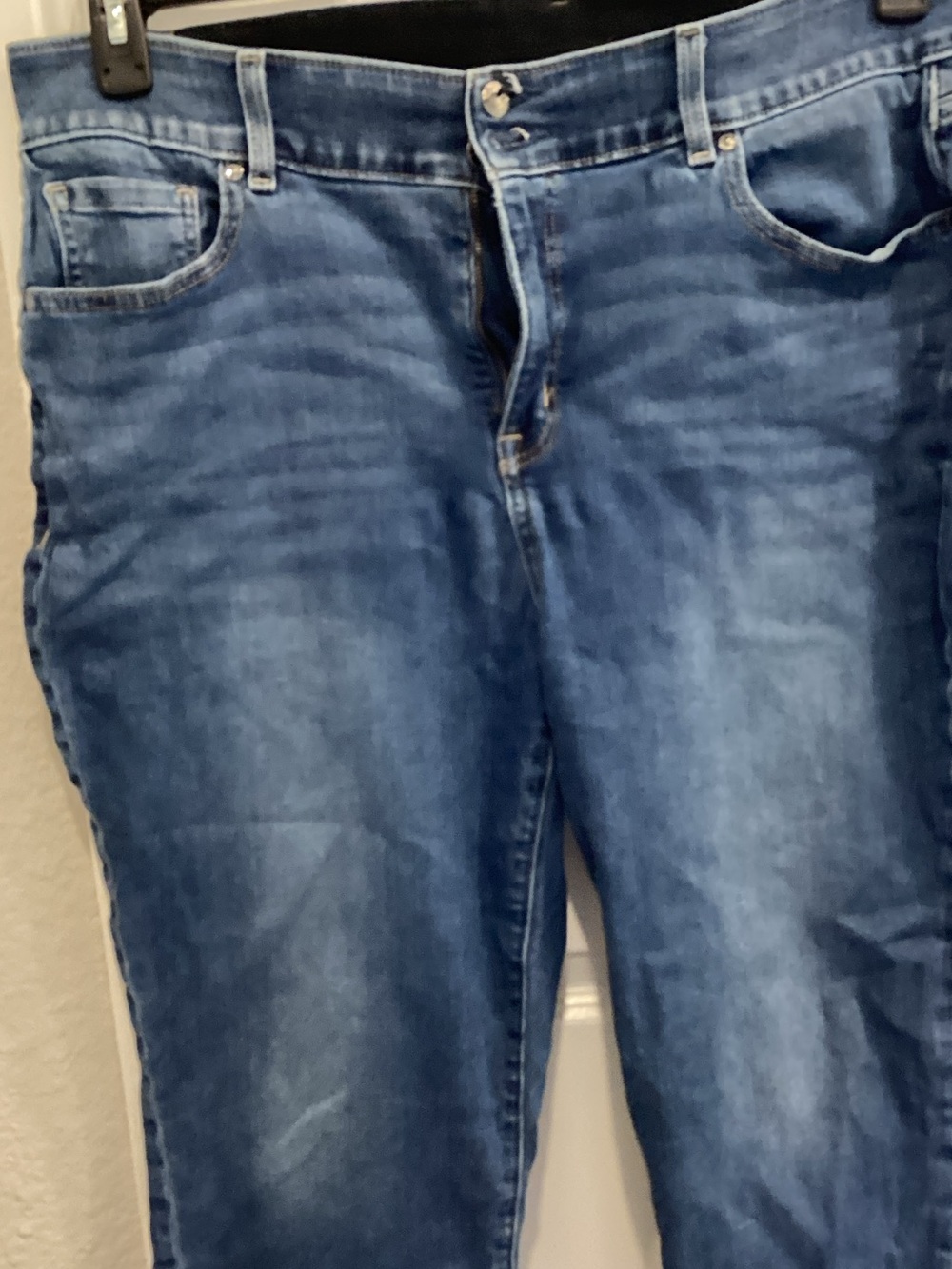Lane Bryant Women's Blue Washed Ankle Jeans